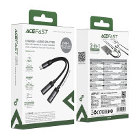 Перехідник AceFast J14 Type-C male to 2*Type-C female