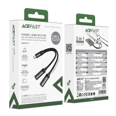 Перехідник AceFast J14 Type-C male to 2*Type-C female