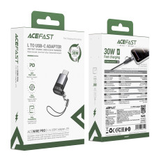 Перехідник AceFast J19  Type-C male to Lightning female 