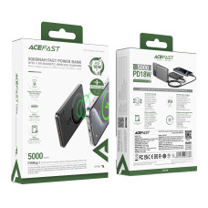 УМБ Power Bank AceFast M8 5000mAh Ultra-thing Magnetic PD18W з бездротовою зарядкою