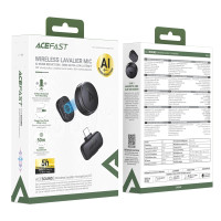 Бездротовий петличний мікрофон AceFast R7 Magnetic Type-C