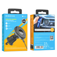 УЦІНКА Holder Borofone BH202 Seaside magnetic з бездротовою зарядкою 5W, 7.5W, 10W, 15W (пошкоджена упаковка)