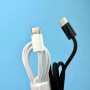 Мережевий зарядний пристрiй Apple iPhone USB 35W 2in1 + плетений кабель Type-C Original Series 1:1 