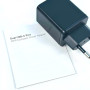 Мережевий зарядний пристрiй iPhone USB 35W 2in1 + плетений кабель Type-C 