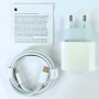 Мережевий зарядний пристрій Apple iPhone 15 Pro Max 2in1 USB-C + плетений кабель Type-C to Type-C