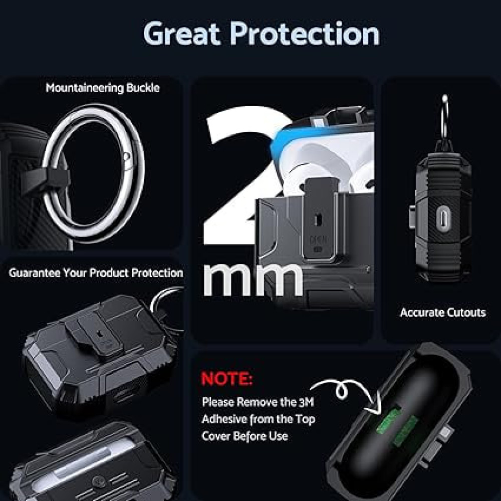 Чохол Dasfond Armor Earphone Cover for AirPods 4 (тех.пак.)