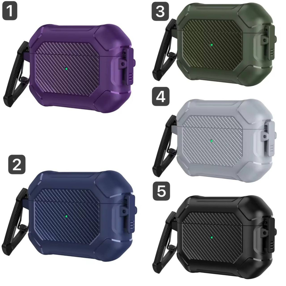 Чохол Maxjoy for Carbon Pattern Fiber Secure for AirPods Pro 3 (тех.пак.)