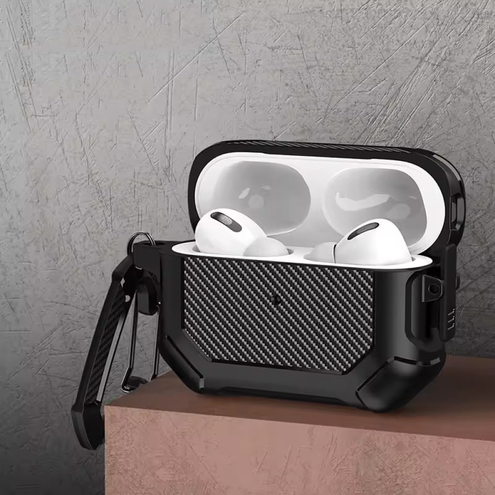 Чохол Maxjoy for Carbon Pattern Fiber Secure for AirPods Pro 3 (тех.пак.)