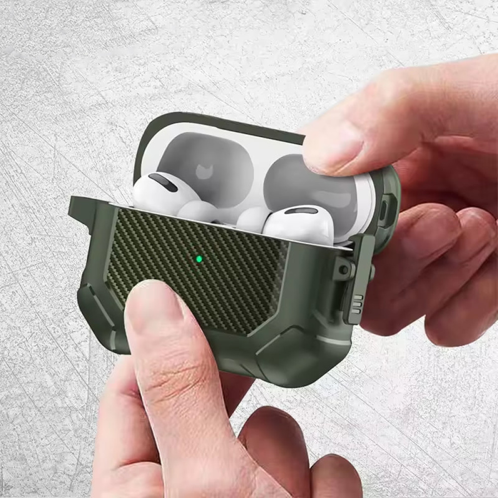 Чохол Maxjoy for Carbon Pattern Fiber Secure for AirPods Pro 3 (тех.пак.)