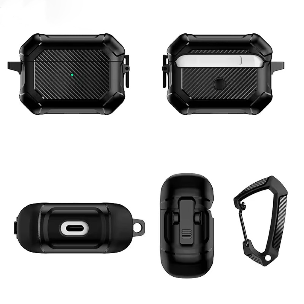 Чохол Maxjoy for Carbon Pattern Fiber Secure for AirPods Pro 3 (тех.пак.)