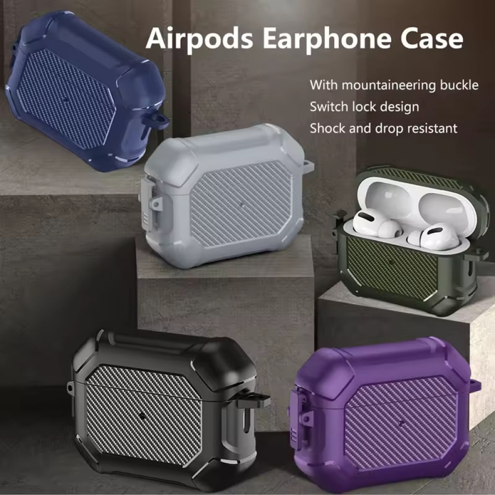 Чохол Maxjoy for Carbon Pattern Fiber Secure for AirPods Pro 3 (тех.пак.)