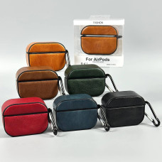 Чохол Retro PU Leather Business Simple for AirPods Pro 3