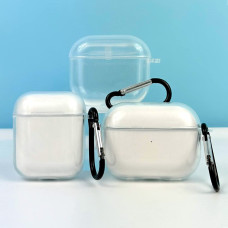 Silicone Case Clear з карабіном for AirPods 1-2 (тех.пак.)