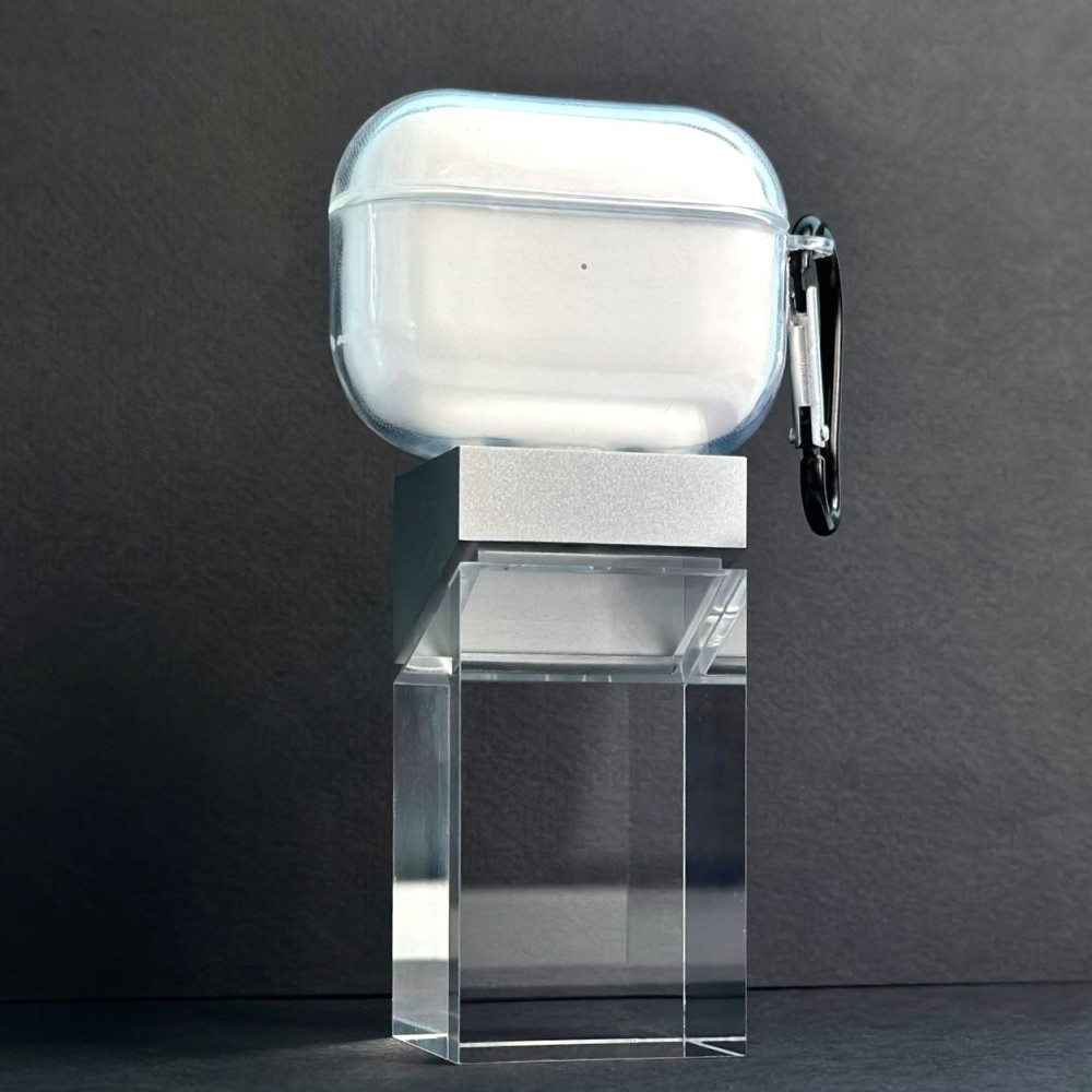 Silicone Case Clear з карабіном for AirPods 1-2 (тех.пак.)
