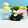 Silicone case Lovely Heart for AirPods 1-2 (тех.пак.)