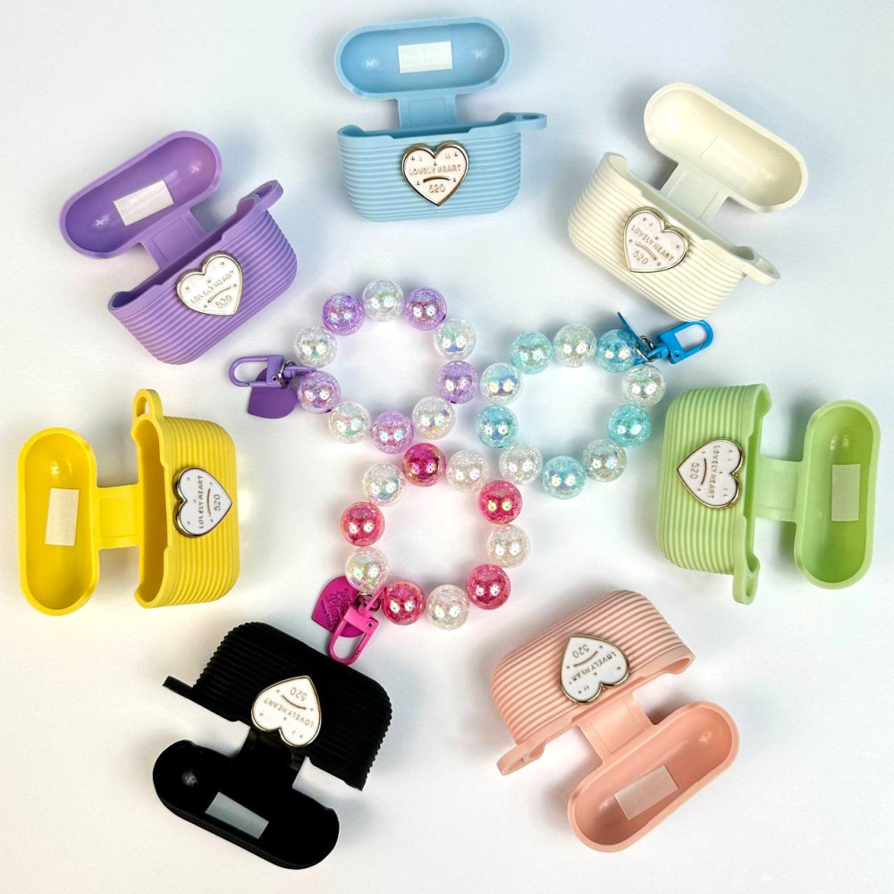 Silicone case Lovely Heart for AirPods 3 (тех.пак.)