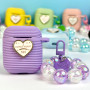 Silicone case Lovely Heart for AirPods 1-2 (тех.пак.)