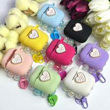 Silicone case Lovely Heart for AirPods 1-2 (тех.пак.)