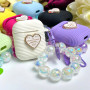 Silicone case Lovely Heart for AirPods 1-2 (тех.пак.)