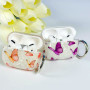 Silicone case Shell Butterfly Pattern AirPods 1-2 (тех.пак.)