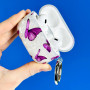 Silicone case Shell Butterfly Pattern AirPods 1-2 (тех.пак.)