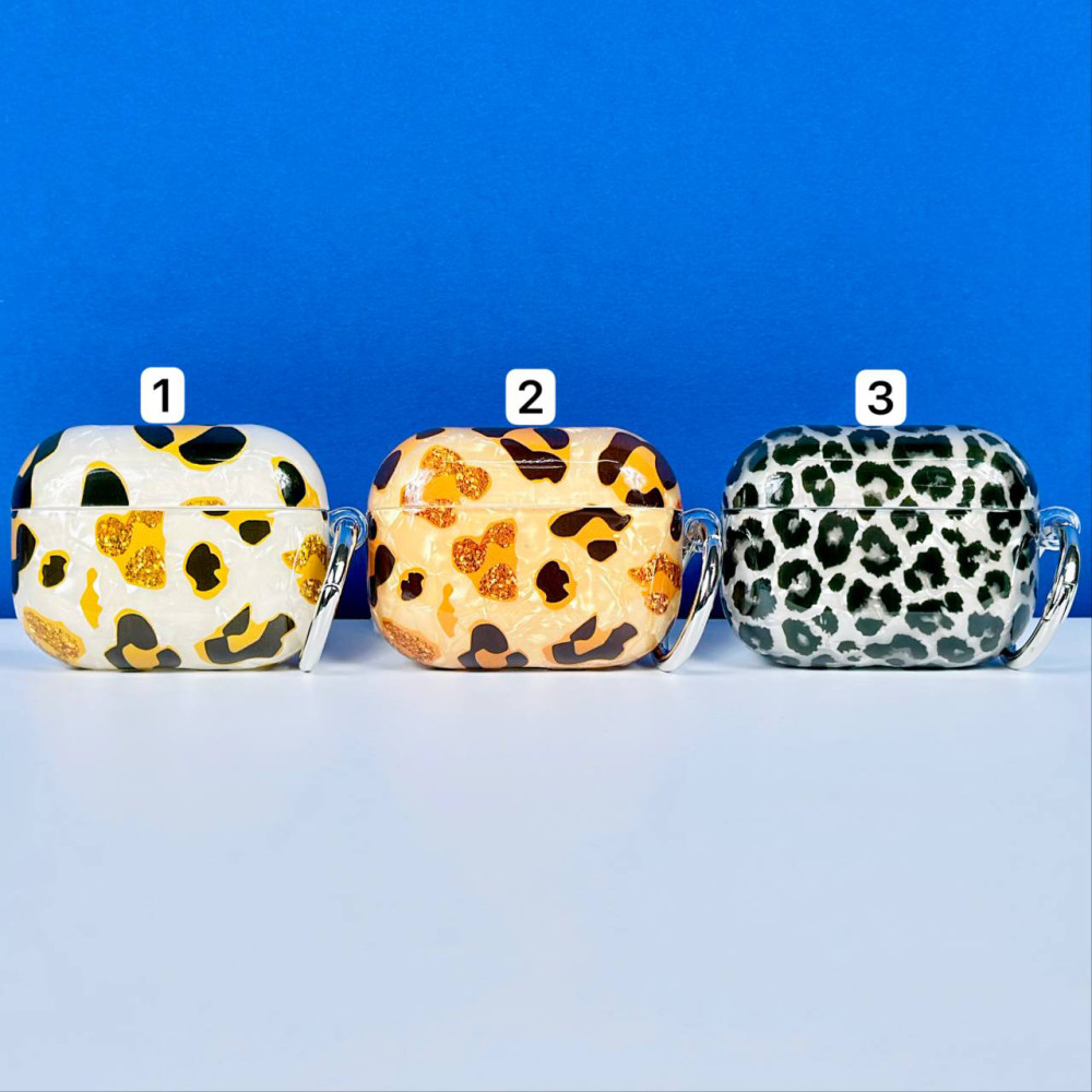 Silicone case Shell Leopard Pattern AirPods Pro 2 (тех.пак.)