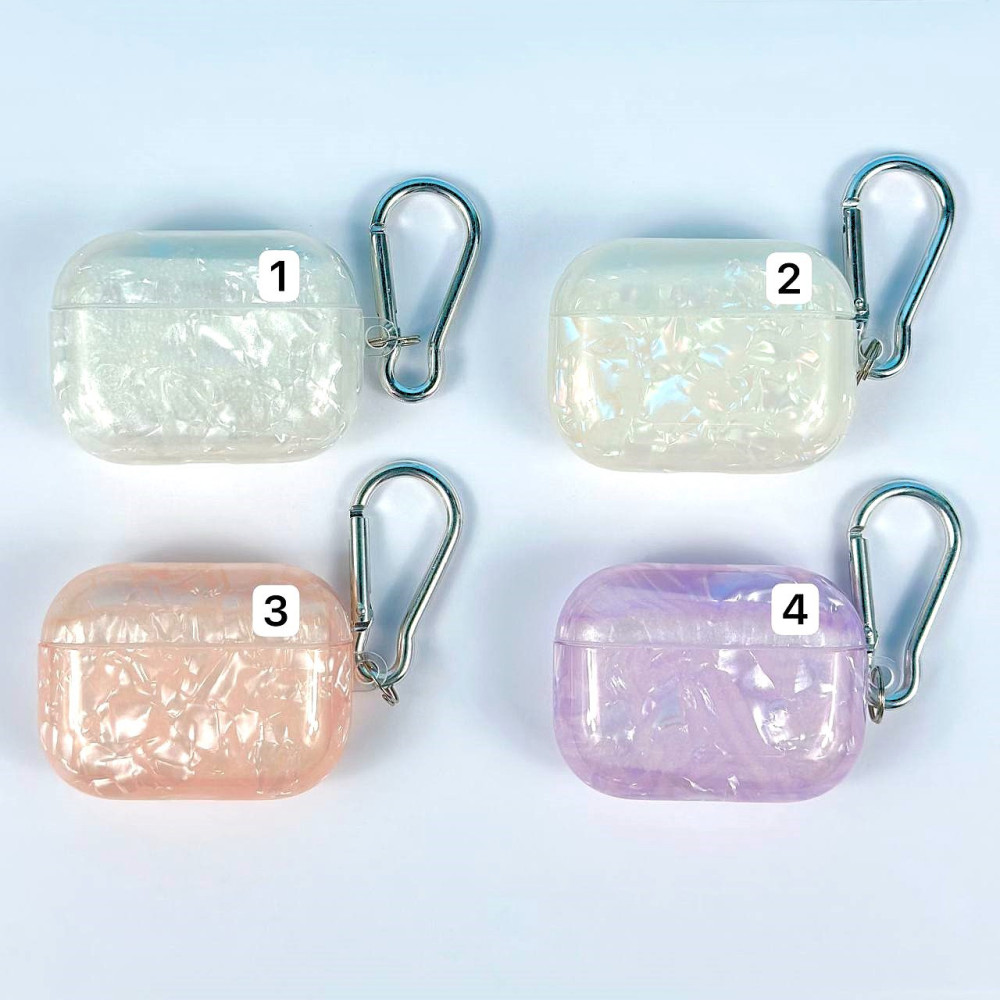 Silicone case Shell Pattern з карабіном AirPods Pro (тех.пак.)