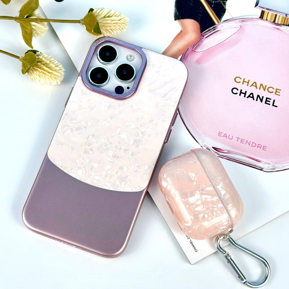 Silicone case Shell Pattern з карабіном AirPods Pro (тех.пак.)