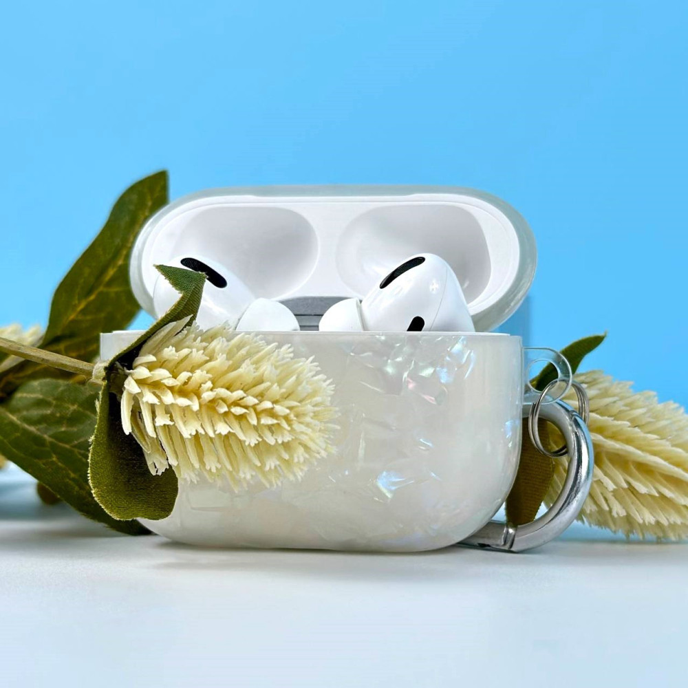 Silicone case Shell Pattern з карабіном AirPods Pro (тех.пак.)