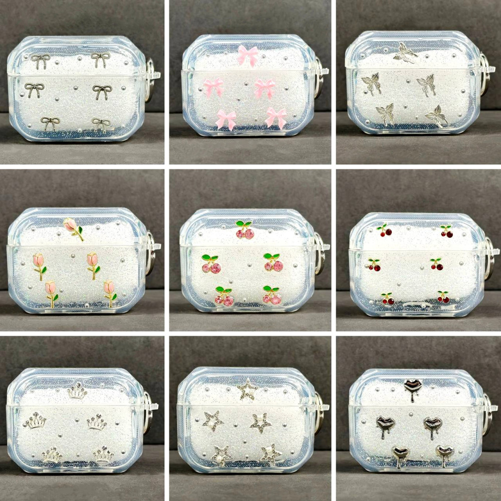 Silicone Case Shiny Crystal Mix for AirPods Pro 3 (тех.пак.)