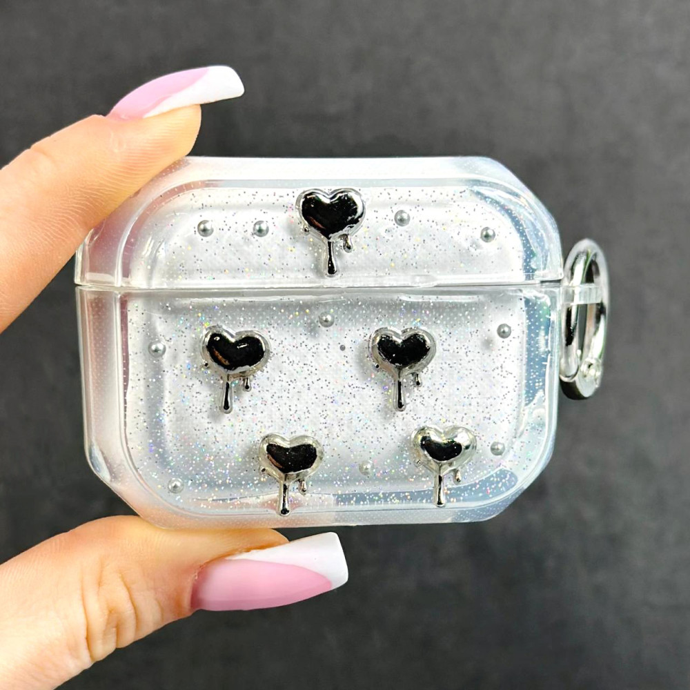 Silicone Case Shiny Crystal Mix for AirPods Pro 3 (тех.пак.)