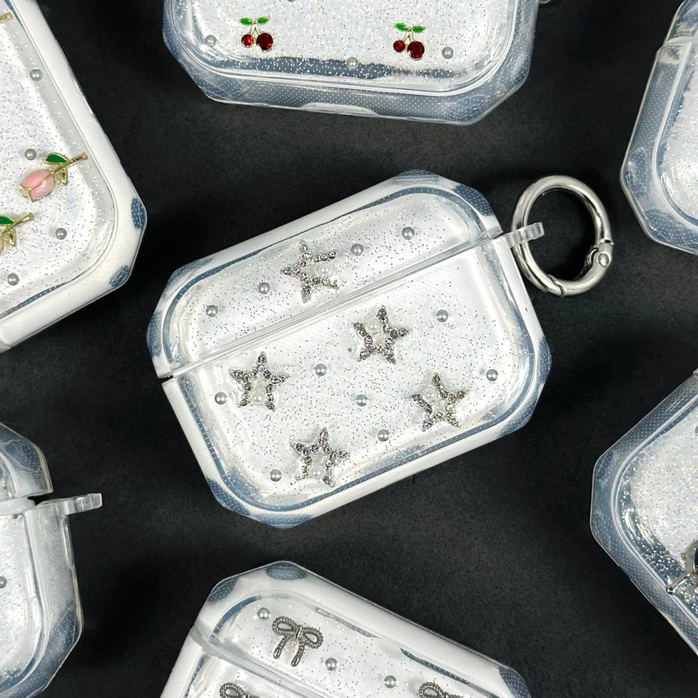 Silicone Case Shiny Crystal Mix for AirPods Pro 3 (тех.пак.)