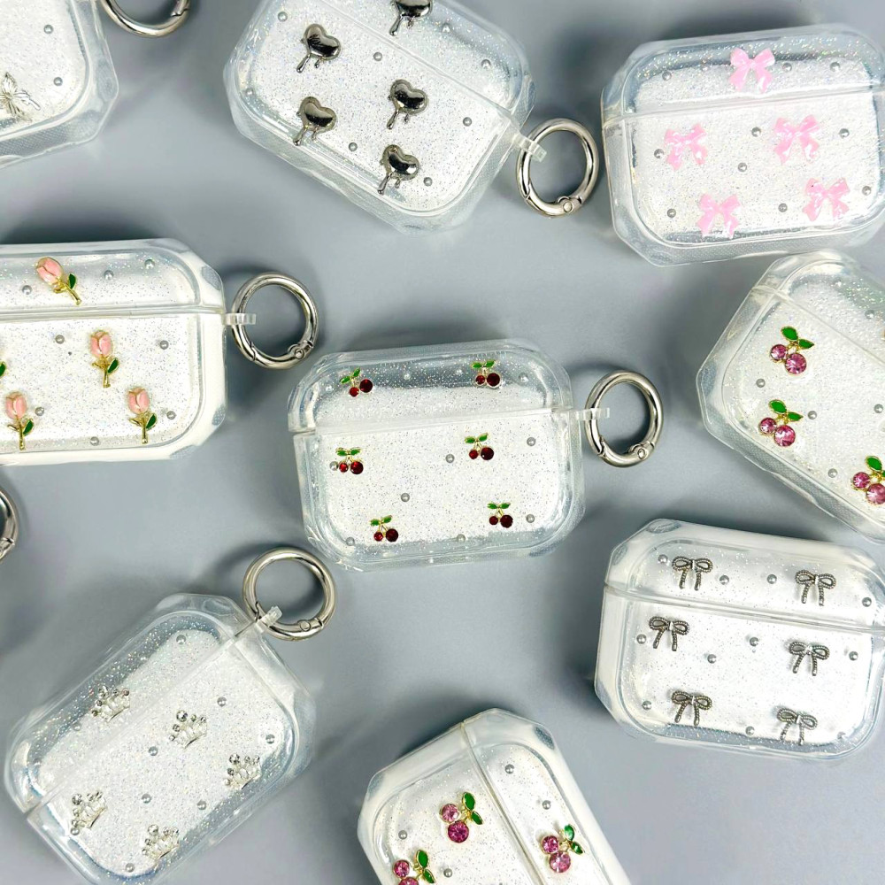 Silicone Case Shiny Crystal Mix for AirPods Pro 3 (тех.пак.)