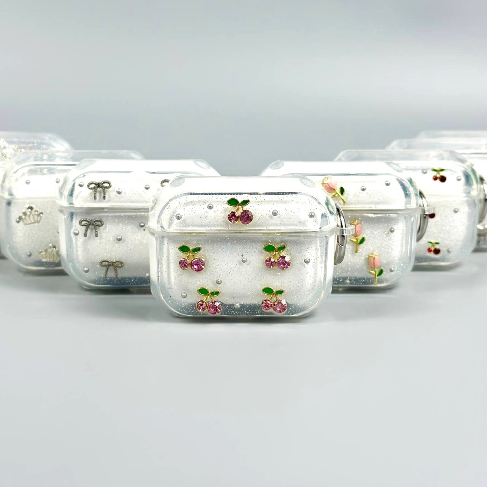 Silicone Case Shiny Crystal Mix for AirPods Pro 3 (тех.пак.)
