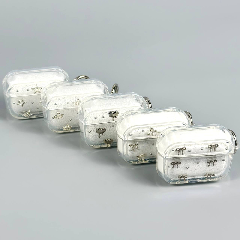Silicone Case Shiny Crystal Mix for AirPods Pro 3 (тех.пак.)