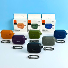 Silicone case for AirPods 1-2 Spigen Leather Armor Carabin