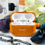 Silicone case for AirPods 1-2 Spigen Leather Armor Carabin