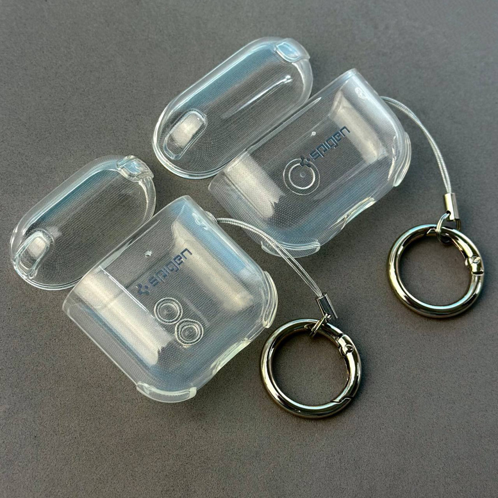 Silicone case for AirPods 1-2 Spigen Shockproof Transparent