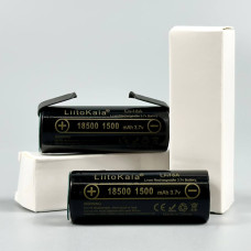 Акумулятор LiitoKala Lii-18A-N 18500 1500mah з контактами під паяння