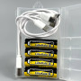Акумулятор LiitoKala USB-T36 (4xAA 2400mAh, 1.5V) with cable USB to 4Type-C