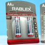 Акумулятор Rablex Rechargeable R6/AA пальчикова 600mAh 1.2V