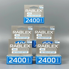 Акумулятор Rablex Li-ION 18650 2400mAh 3.7V з захистом від перегріву