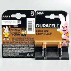 Батарейка лужна DURACELL LR03 AAA MN2400 Alkaline 1.5V міні-пальчикова (2шт.)