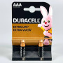 Батарейка лужна DURACELL LR03 AAA MN2400 Alkaline 1.5V міні-пальчикова (2шт.)