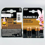 Батарейка лужна DURACELL LR03 AAA MN2400 Alkaline міні-пальчикова (4шт.)