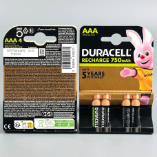 Батарейка DURACELL HR03 AAA 750mAh (4шт.)