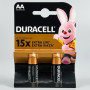 Батарейка лужна DURACELL LR6 AA MN1500 Alkaline 1.5V пальчикова (2шт.)