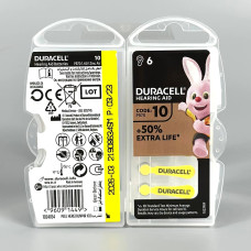 Батарейка DURACELL PR70 size 10 (6 шт.) (для слухових апаратів)