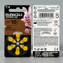 Батарейка DURACELL PR70 size 10 (6шт.) (для слухових апаратів)