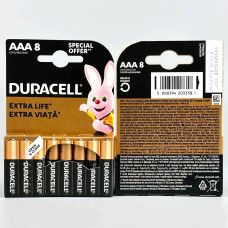 Батарейка DURACELL LR03 MN2400 AAA міні-пальчикова (8 шт.)